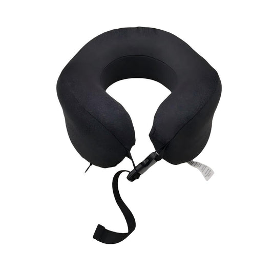 Slow-Rebound Memory Foam Travel Neck Pillow, Neck Support for Flights & Cars