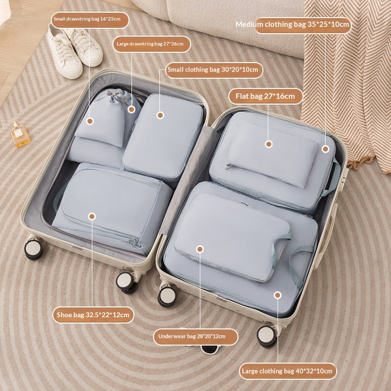 Compression Packing Cubes, 6 or 8 Piece Set - Pack More, Zip It Shut