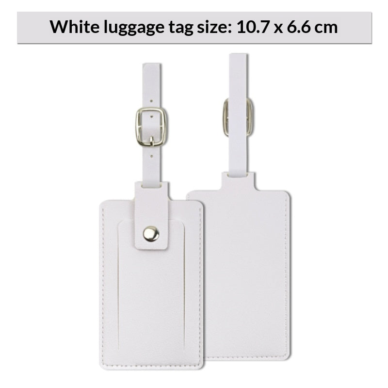 Privacy Flip Luggage Tag, PU Leather, Keeps Your ID Hidden From View