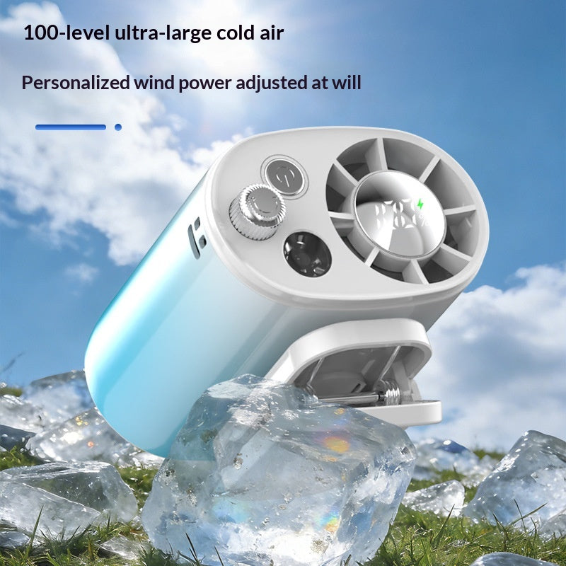 Kesloop Rechargeable Neck Fan, Hands-Free Cooling, USB Charge, Clip-On Design