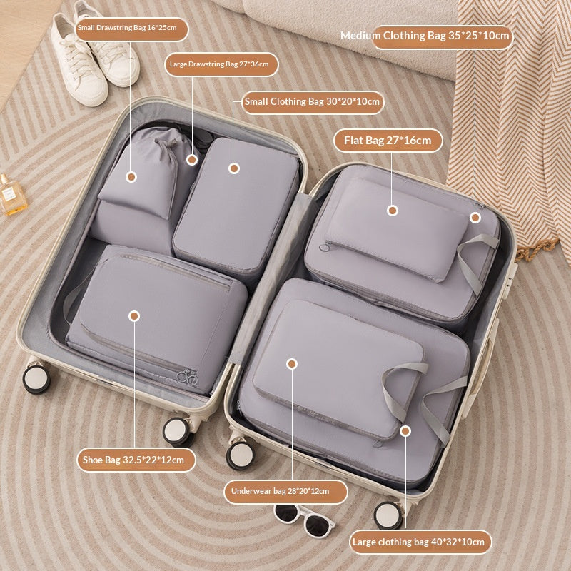 Compression Packing Cubes, 6 or 8 Piece Set - Pack More, Zip It Shut