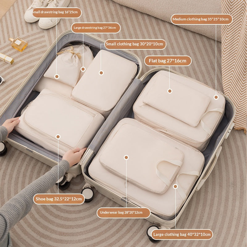 Compression Packing Cubes, 6 or 8 Piece Set - Pack More, Zip It Shut