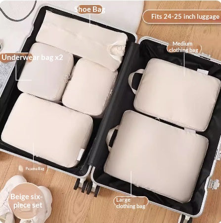 Compression Packing Cubes, 6 or 8 Piece Set - Pack More, Zip It Shut