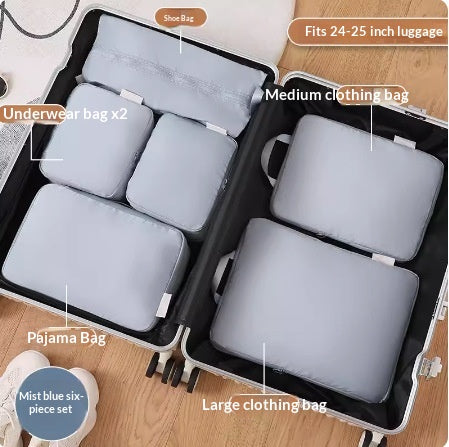 Compression Packing Cubes, 6 or 8 Piece Set - Pack More, Zip It Shut