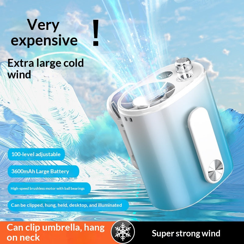 Kesloop Rechargeable Neck Fan, Hands-Free Cooling, USB Charge, Clip-On Design