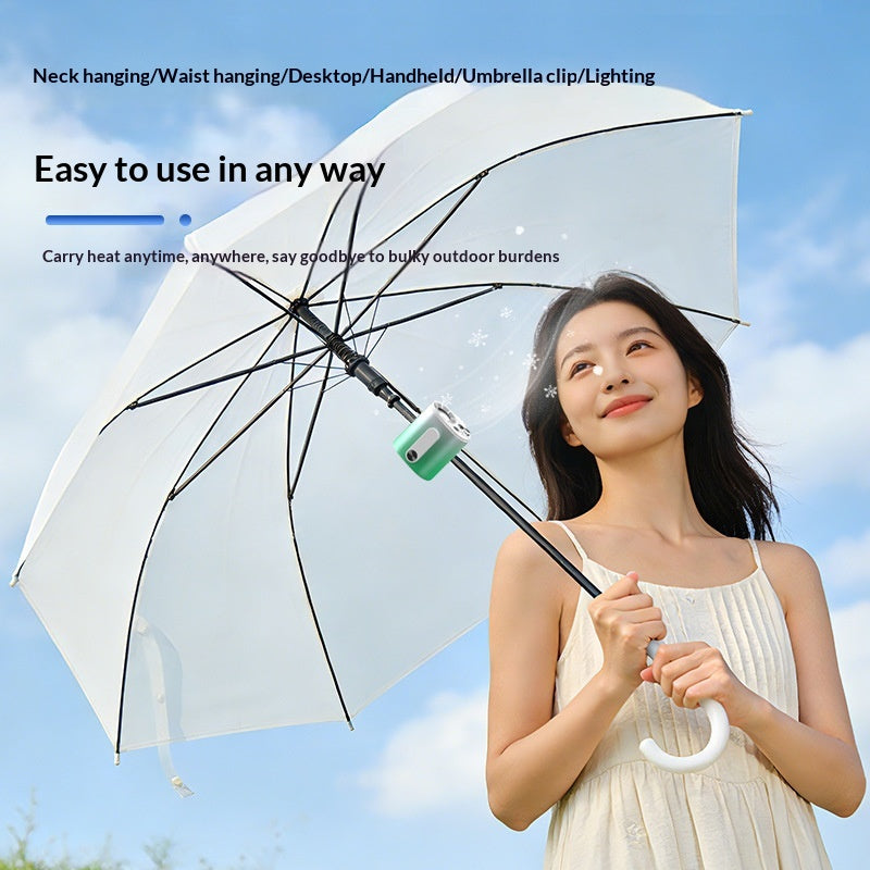 Kesloop Rechargeable Neck Fan, Hands-Free Cooling, USB Charge, Clip-On Design