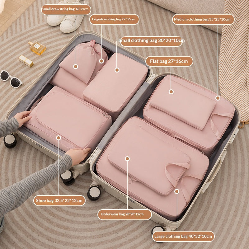 Compression Packing Cubes, 6 or 8 Piece Set - Pack More, Zip It Shut