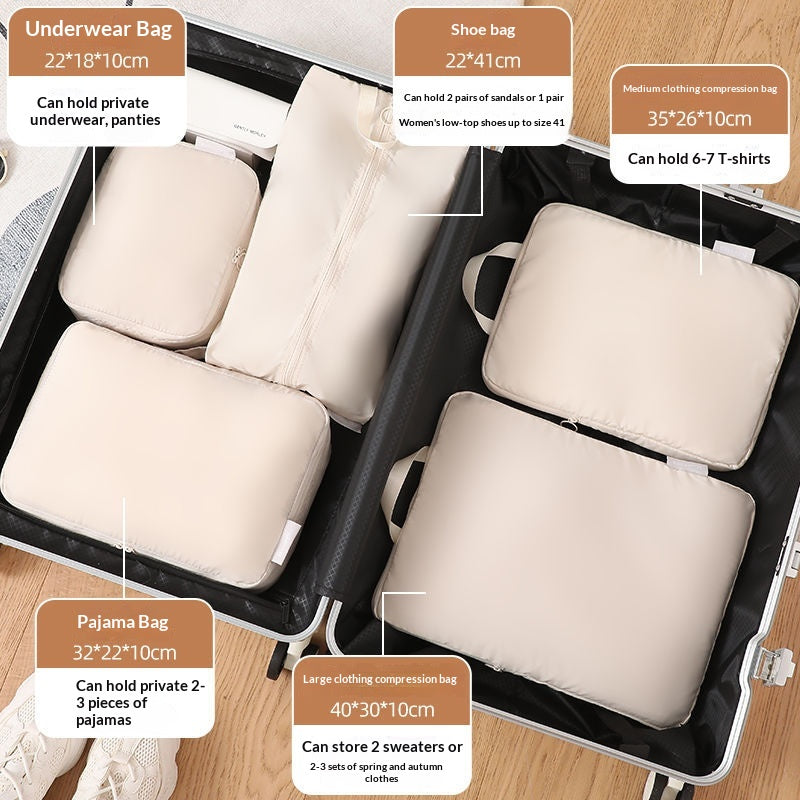 Compression Packing Cubes, 6 or 8 Piece Set - Pack More, Zip It Shut