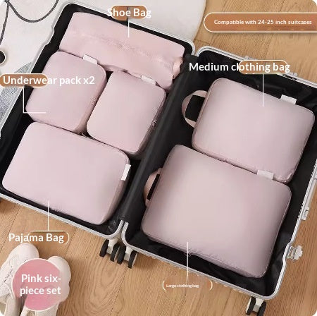 Compression Packing Cubes, 6 or 8 Piece Set - Pack More, Zip It Shut